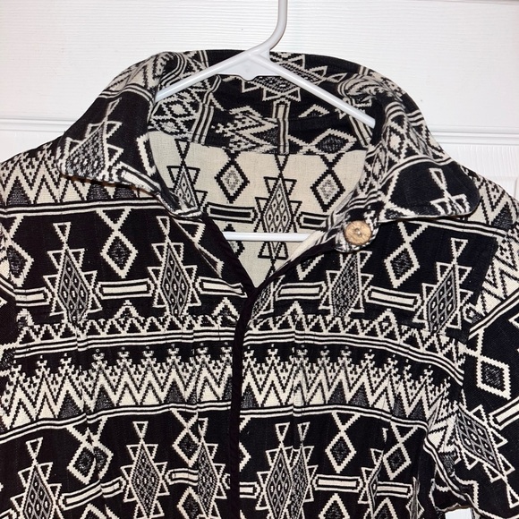 Jacquard Geometric Patterned Tapestry Jacket size Small - Picture 5 of 5